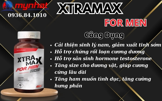 Công dụng viên uống Xtramax For Men 