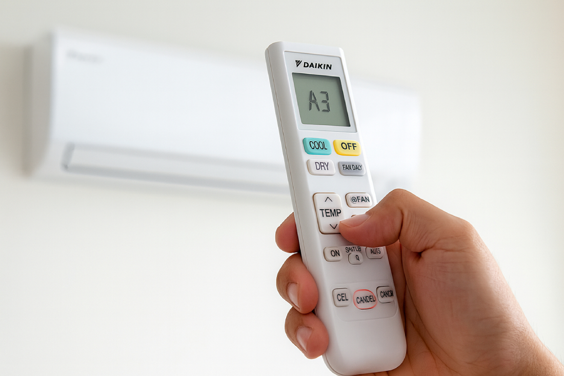 Cách kiểm tra lỗi điều hòa Daikin Inverter bằng remote thông minh