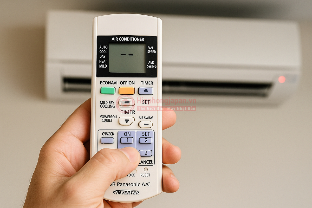 Cách kiểm tra mã lỗi máy lạnh Panasonic bằng điều khiển từ xa