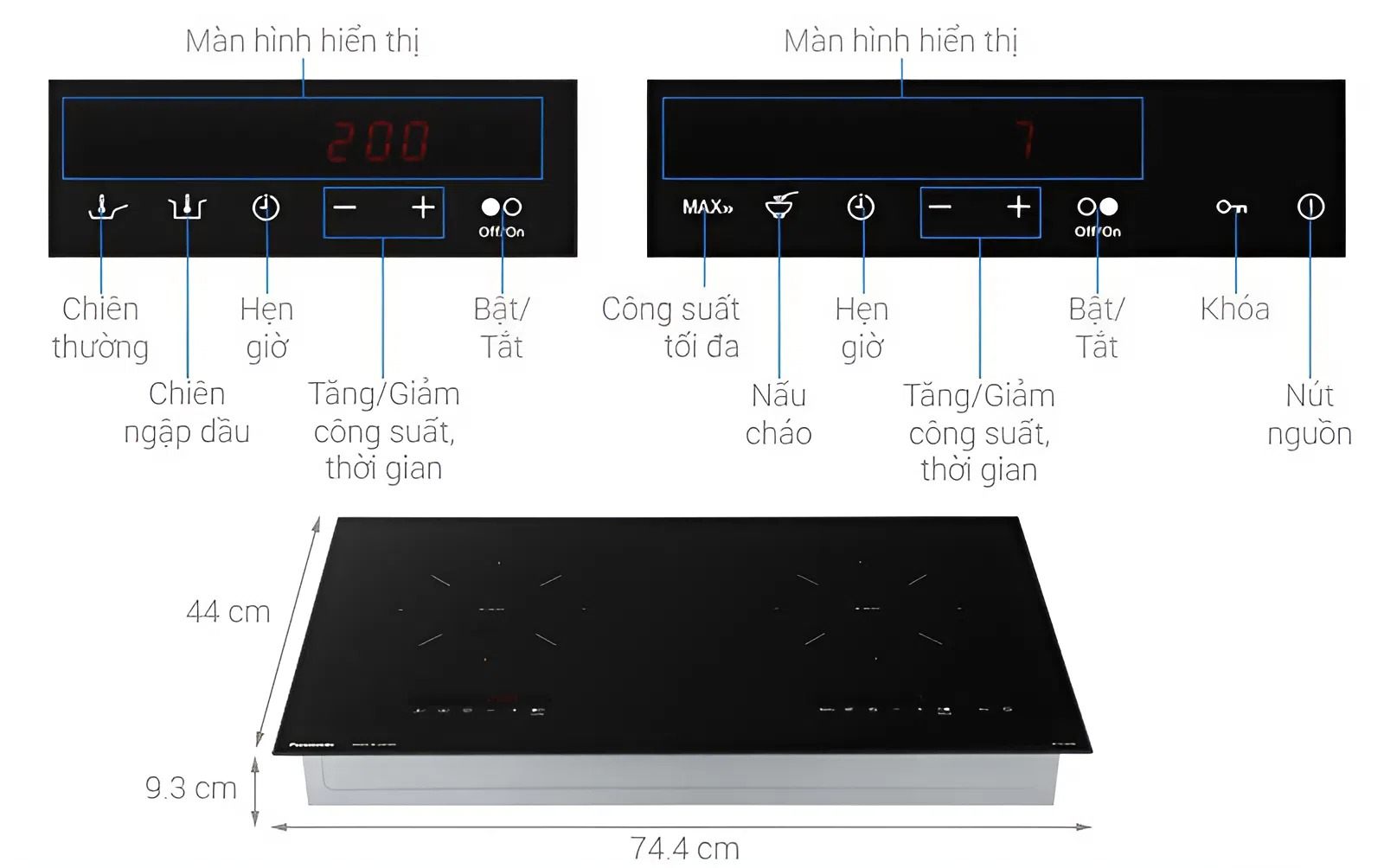 hướng dẫn sử dụng Bếp từ Panasonic KY-C1W70KRA