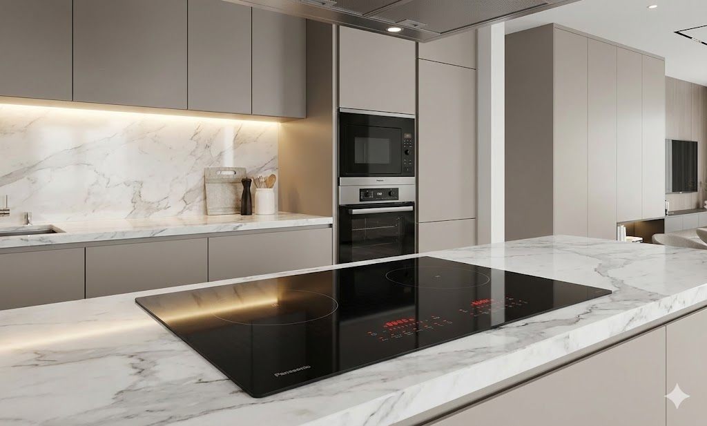 Bếp từ Panasonic KY-H1WZ70 trong không gian bếp hiện đại