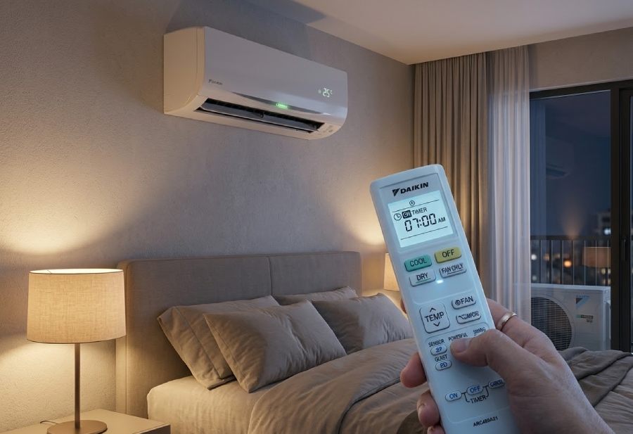 Cách hẹn giờ điều hoà Daikin đơn giản