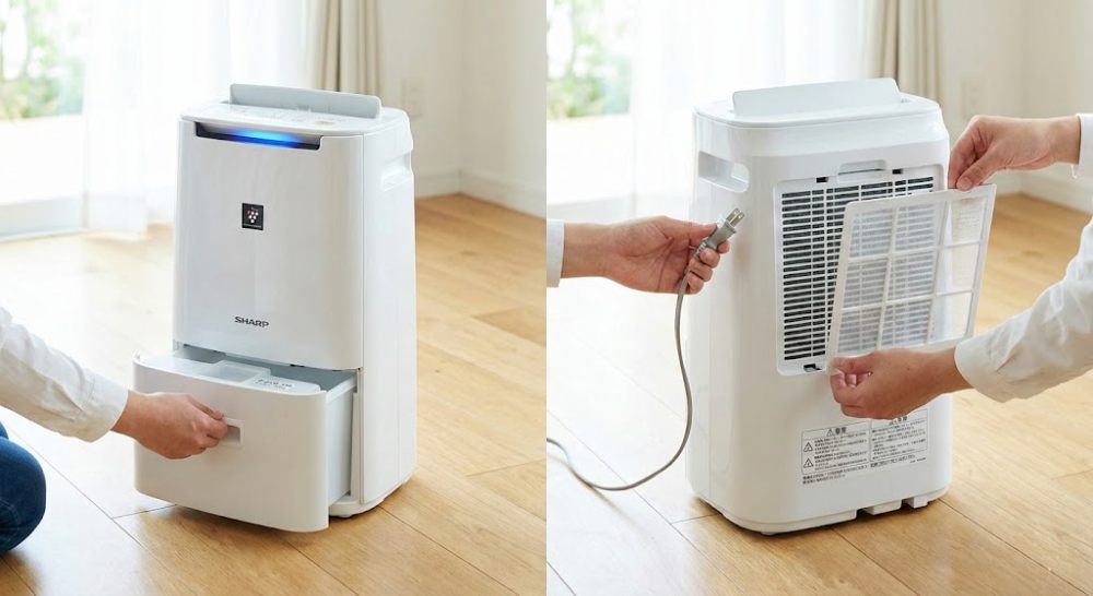 Chuẩn bị trước khi sử dụng máy hút ẩm Sharp nội địa Nhật
