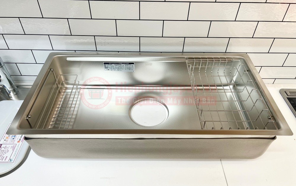 chau rua bat inox SUS304 Shigeru JSL-K 2F FS