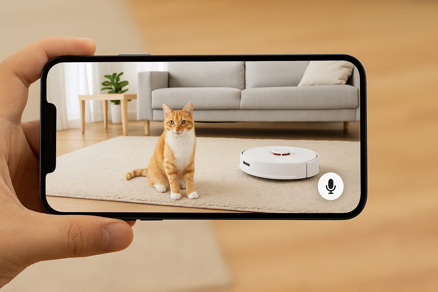Công nghệ gọi video đàm thoại hai chiều trên Model RoboRock Qrevo MaxV