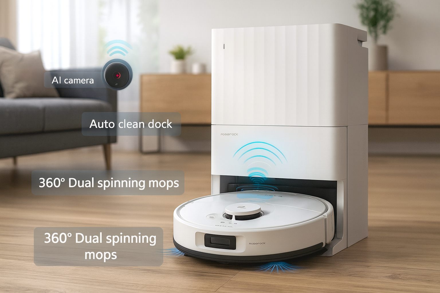Các công nghệ nổi bật trên Robot hút bụi lau nhà Roborock