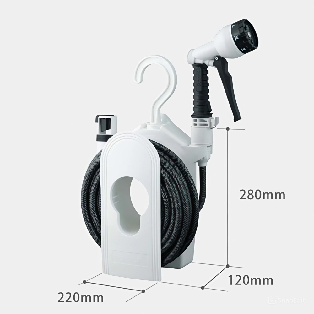 kích thước Bộ cuộn vòi tưới cây treo tường Takagi R115CG Nhật Bản