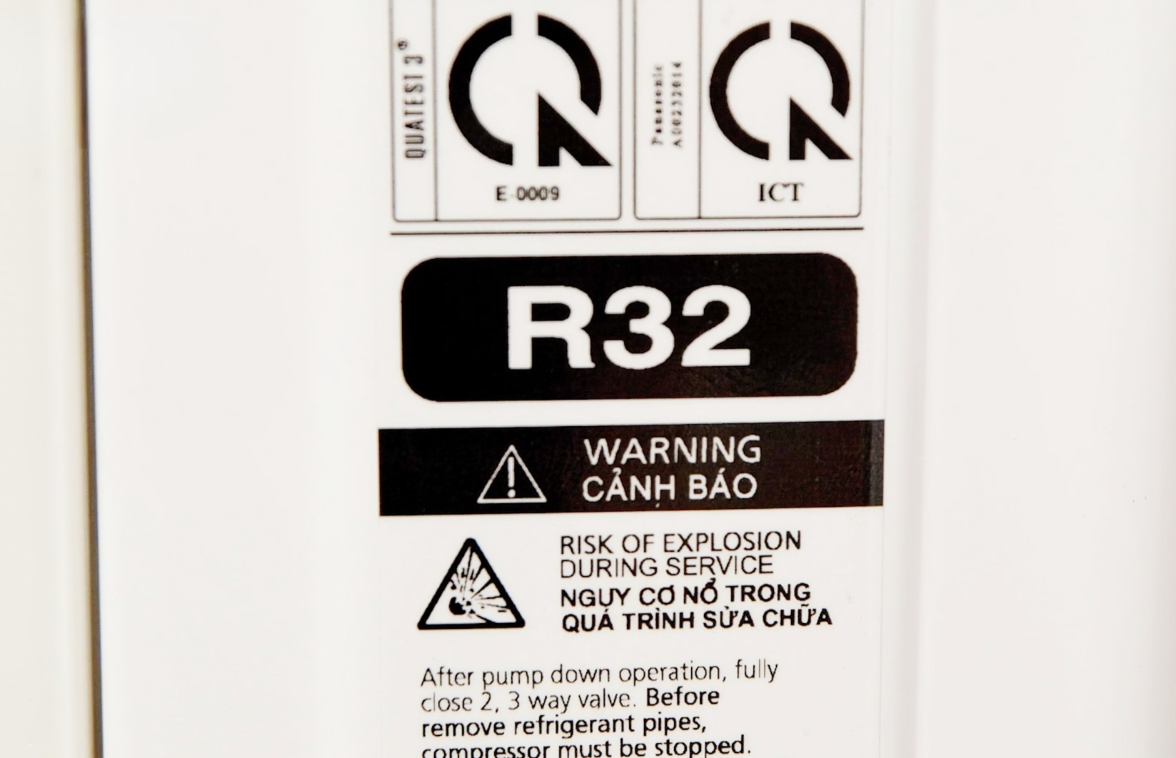 Panasonic CS-283DFL su dung gas 32