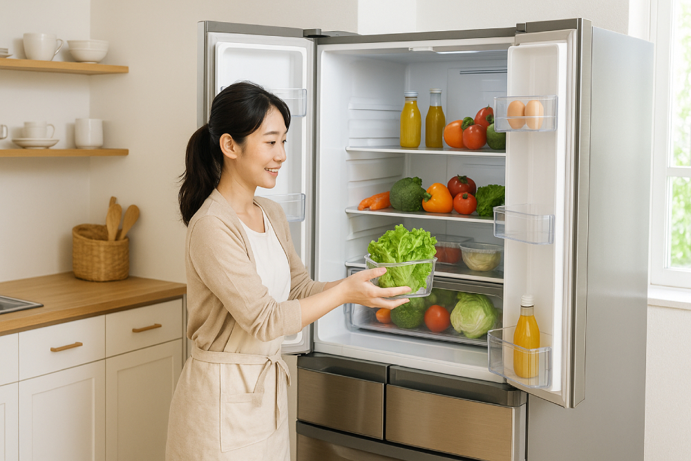 Sơ đồ hoạt động của công nghệ làm lạnh kép trong tủ lạnh với hai hệ thống độc lập