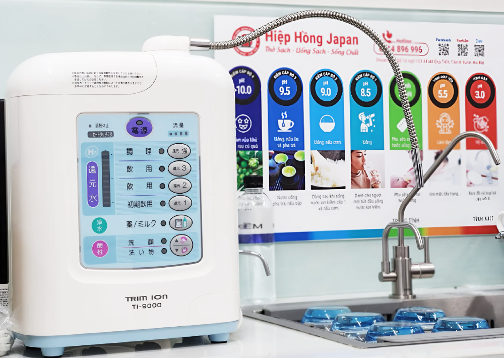 man hinh de su dung cua may lọc nuoc Trim Ion TI-9000