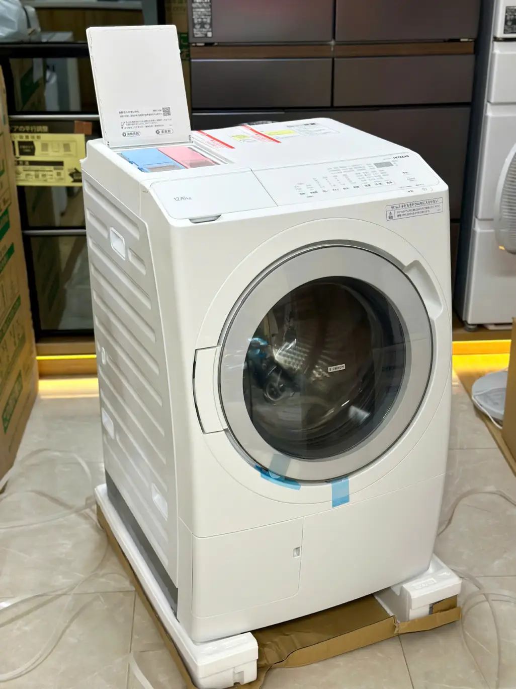 góc nghiêng máy giặt Hitachi BD-SV120KL