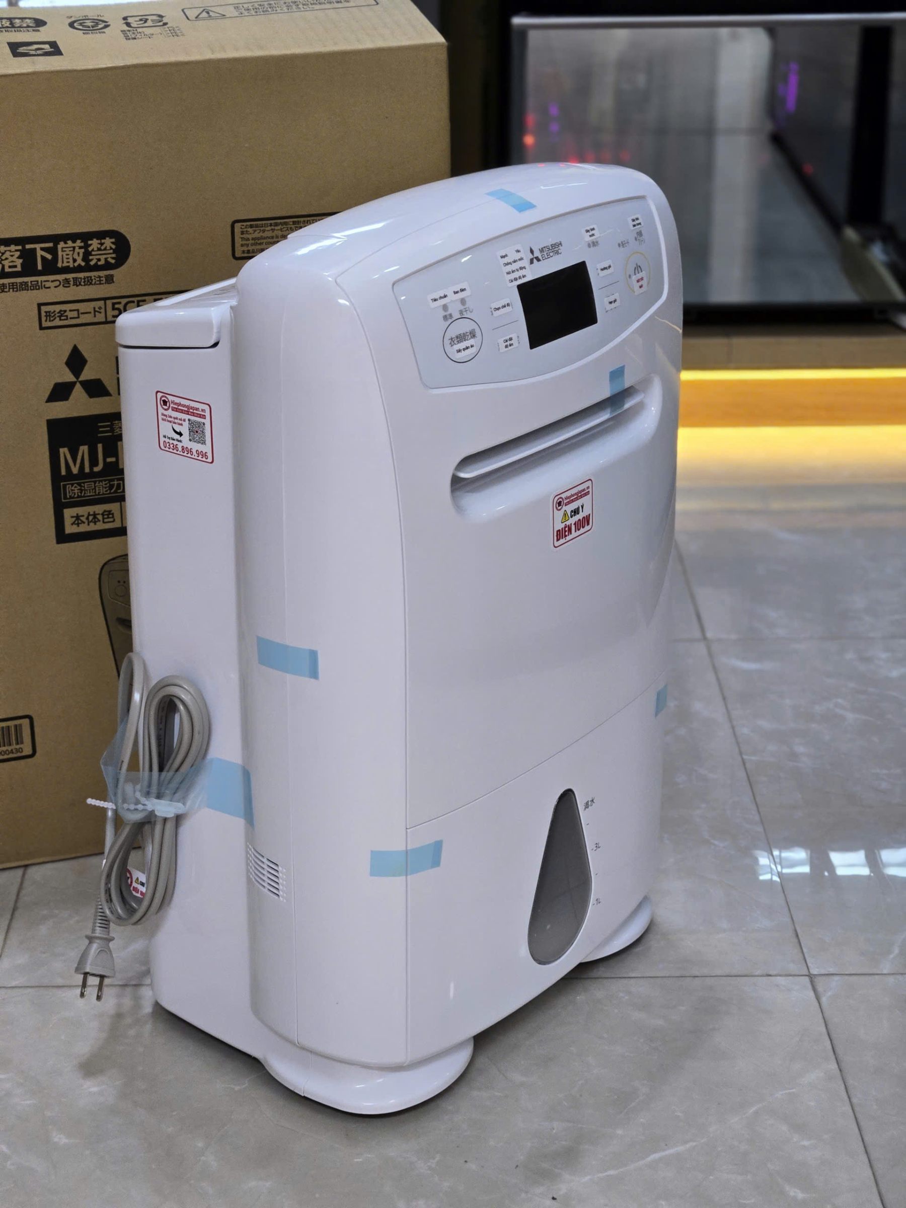 Mitsubishi MJ-P180YX-W sử dụng Công nghệ hút ẩm Compressor hiệu suất hút ẩm cao