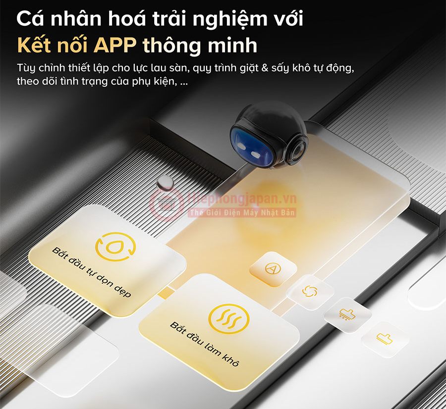 Điều khiển thông minh qua App Roborock