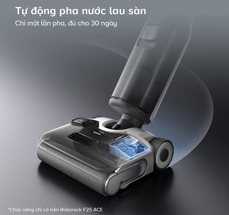 Hệ thống phân phối nước lau thông minh của Roborock F25 ACE 