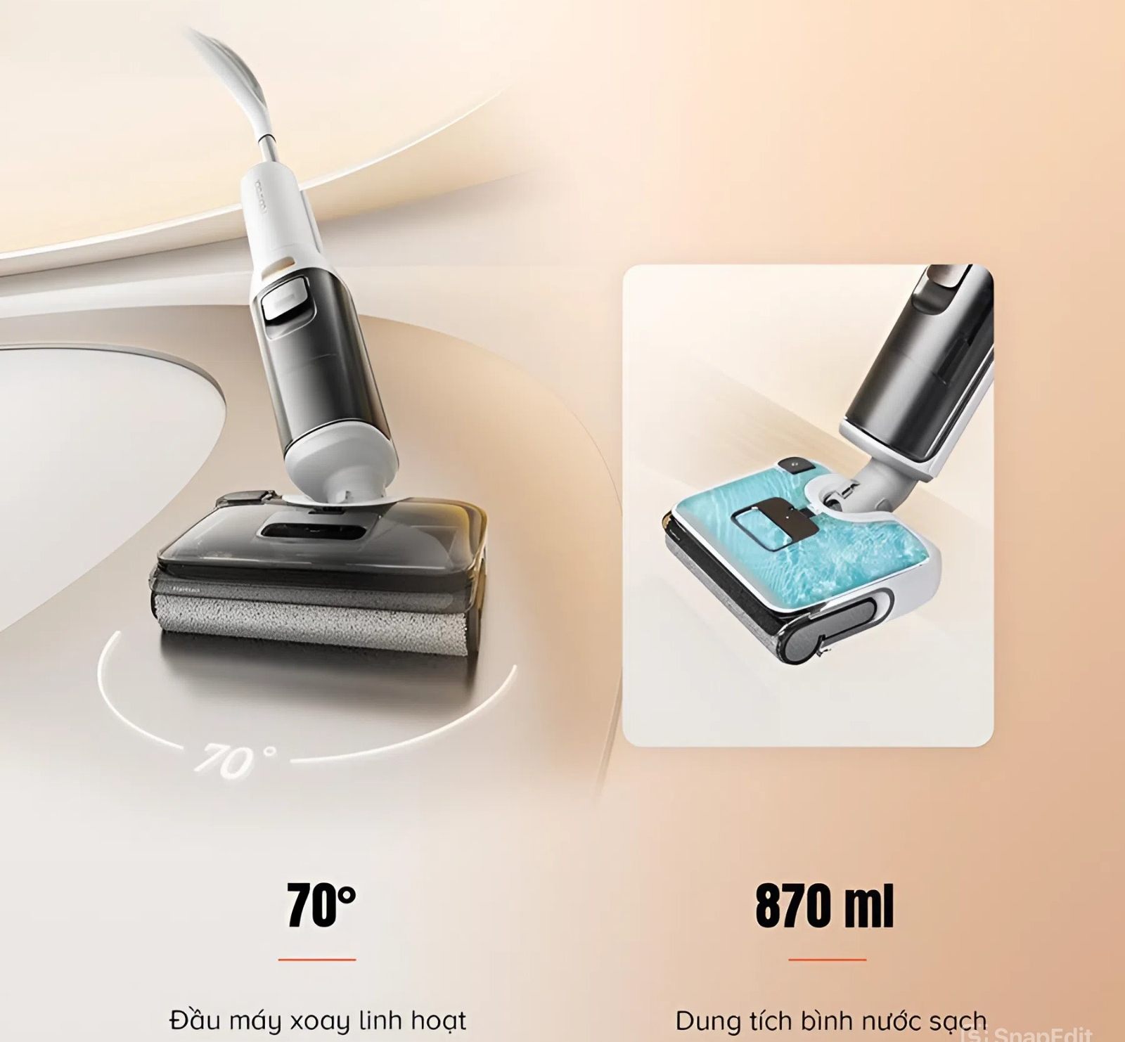 Roborock F25 RT có thiết kế tối ưu