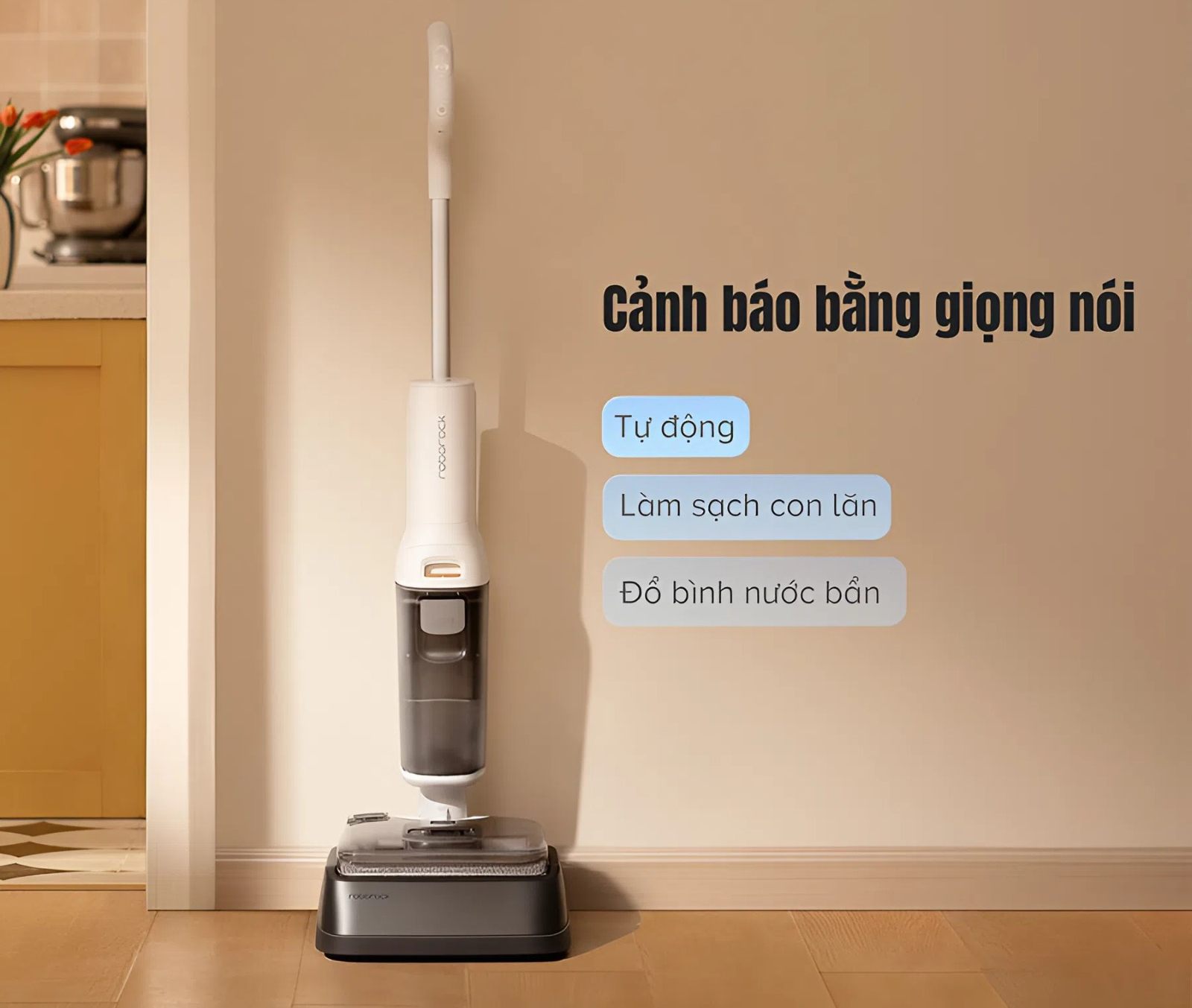 Máy hút bụi lau nhà cầm tay Roborock F25 RT có cảnh báo giọng nói