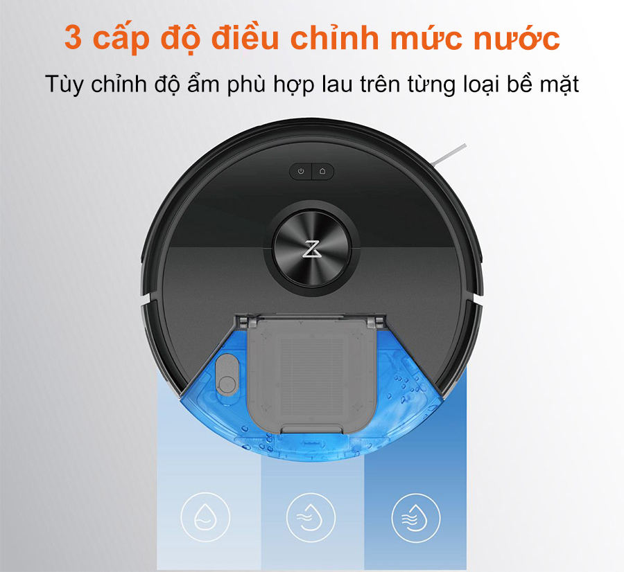 Roborock Q7 TF+ Plus 3 chế độ điều chỉnh mực nước lau sàn nhà