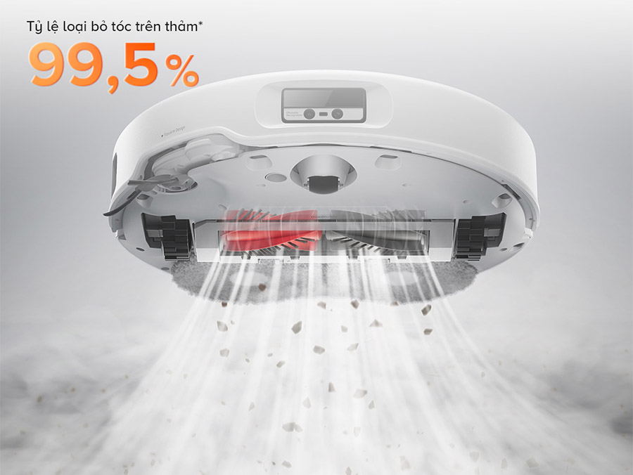 Lực hút HyperForce 18.500 Pa làm sạch sâu