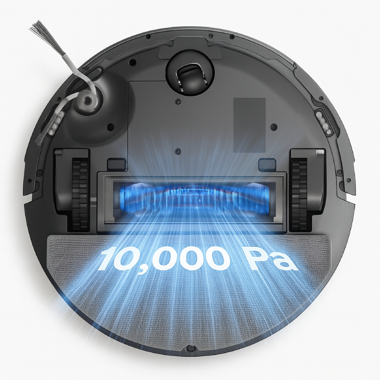 Roborock Q10 VF Plus có lực hút 10.000 PA