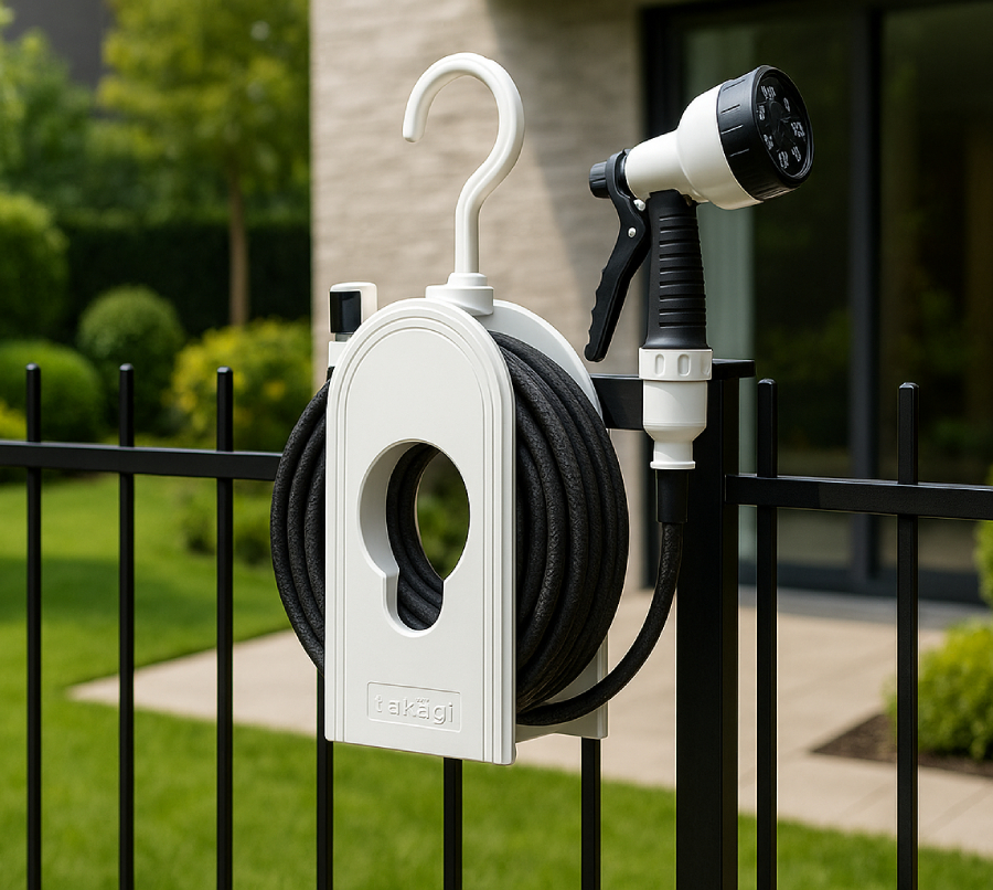 Bộ cuộn vòi tưới cây 10m Takagi R110CG Nhật Bản