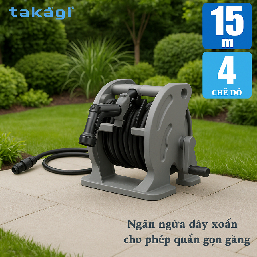 Bộ vòi thu rút Takagi Mercury 2 Twister (CG) 15M – RT215CG