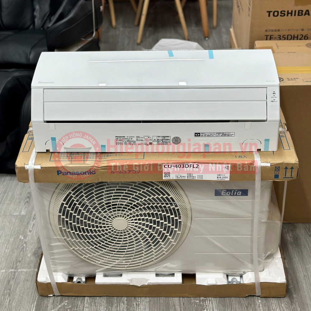 新品！Panasonic CS-403DFL2-W CS-403DFL2-W スタンダードモデル 主に14畳用 単相200V｜エアコン買う