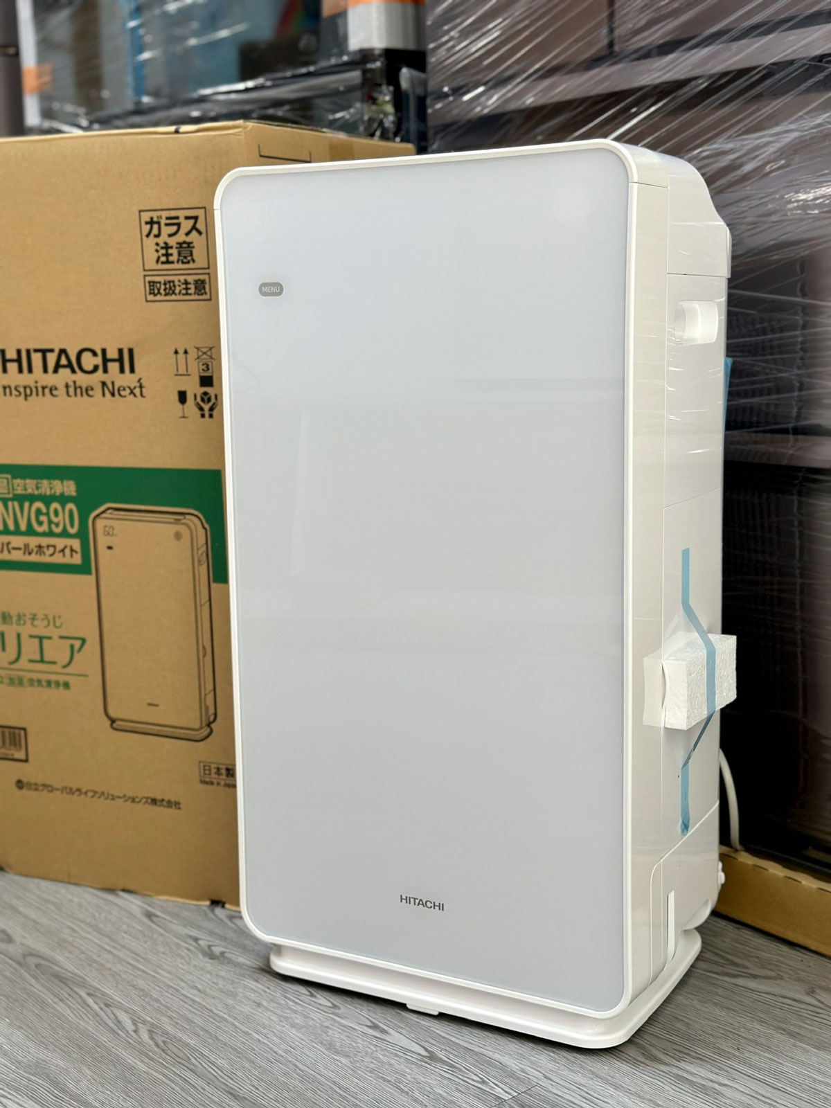 HITACHI EP-NVG90(W) WHITE 中古】クリエア EP-NVG90(W) 日立 空気清浄