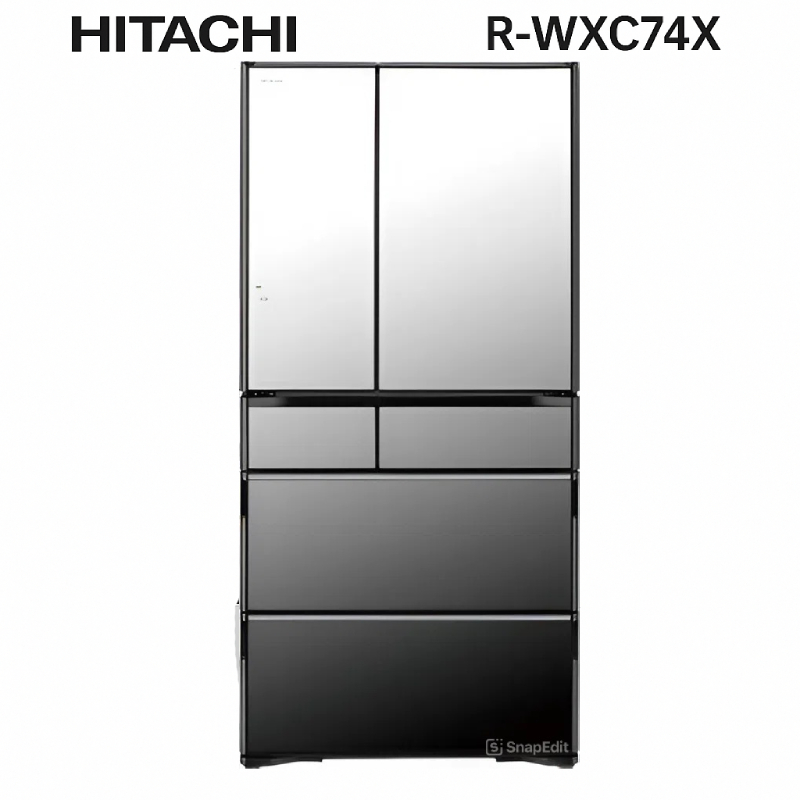 Tủ lạnh Hitachi R-WXC74X-X mặt gương pha lê cao cấp nội địa Nhật