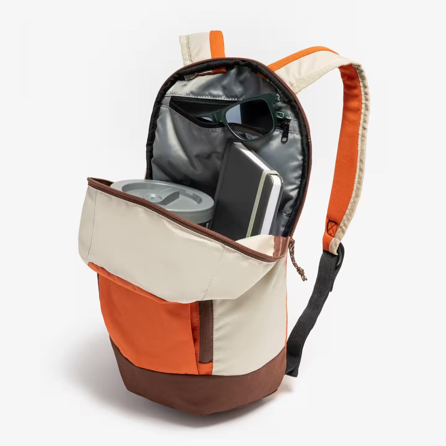 Balo QUECHUA 10L - Arpenaz NH100 Nâu Cam