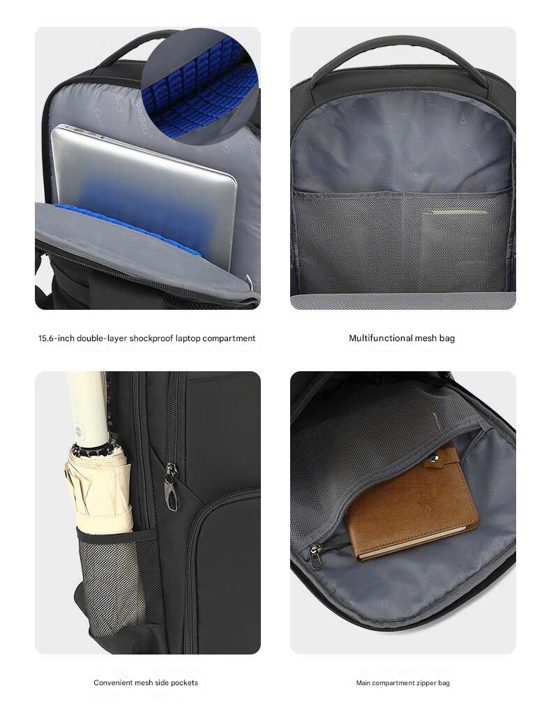 CoolBELL 8296-Balo Laptop 15.6 inch Đa Dụng,Chống Trộm,Khóa Số