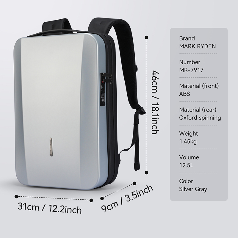 Mark Ryden MR7917-Ratio Arc Hardcase Backpack 17.3 inch