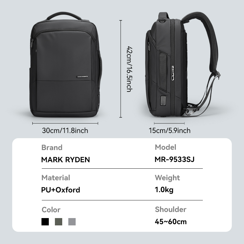Mark Ryden MR9533SJ - Balo Công Sở Nam Nữ 15.6 Inch