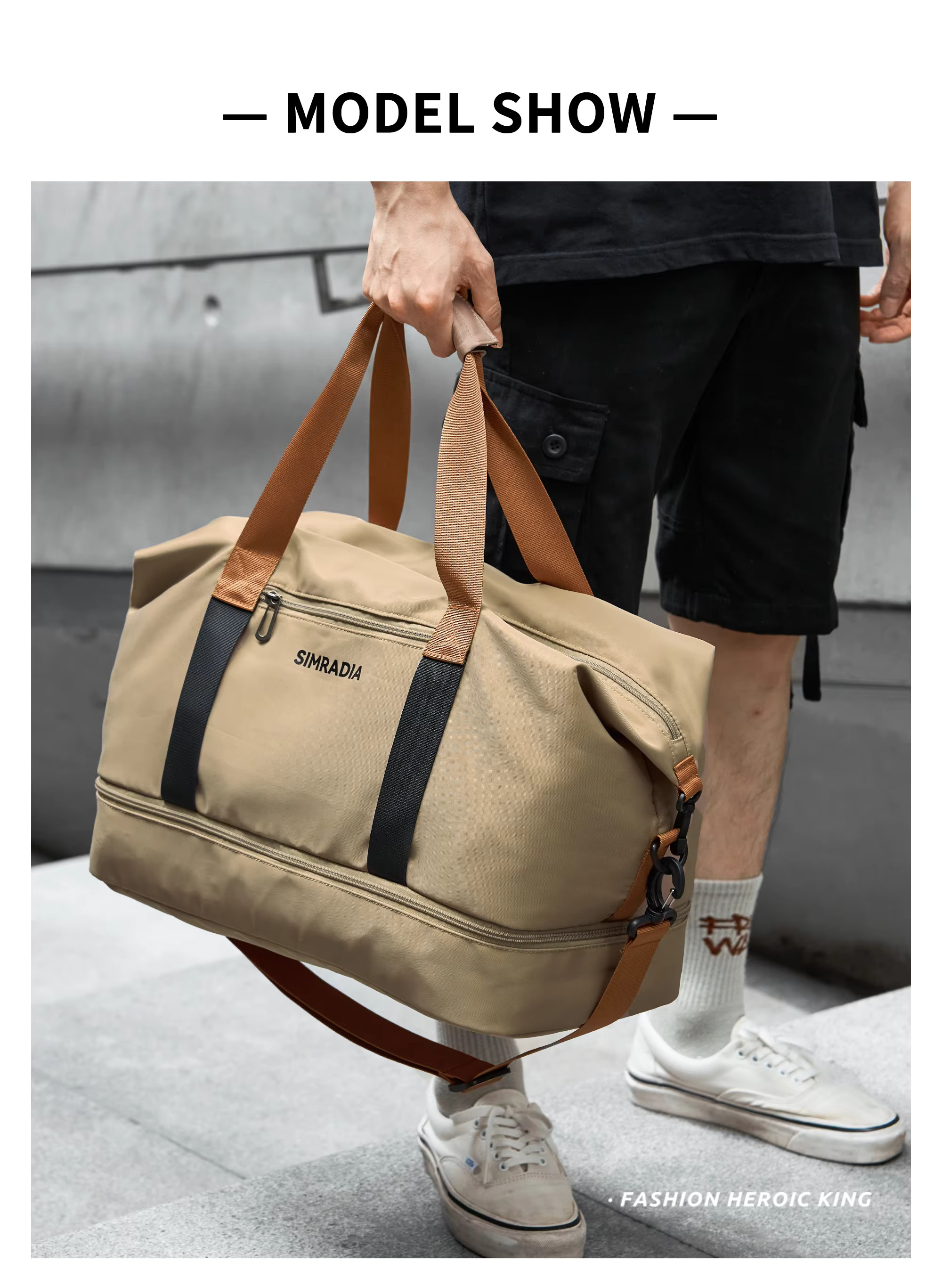 Túi Du Lịch 2 Tầng Simradia 6017 - 30L