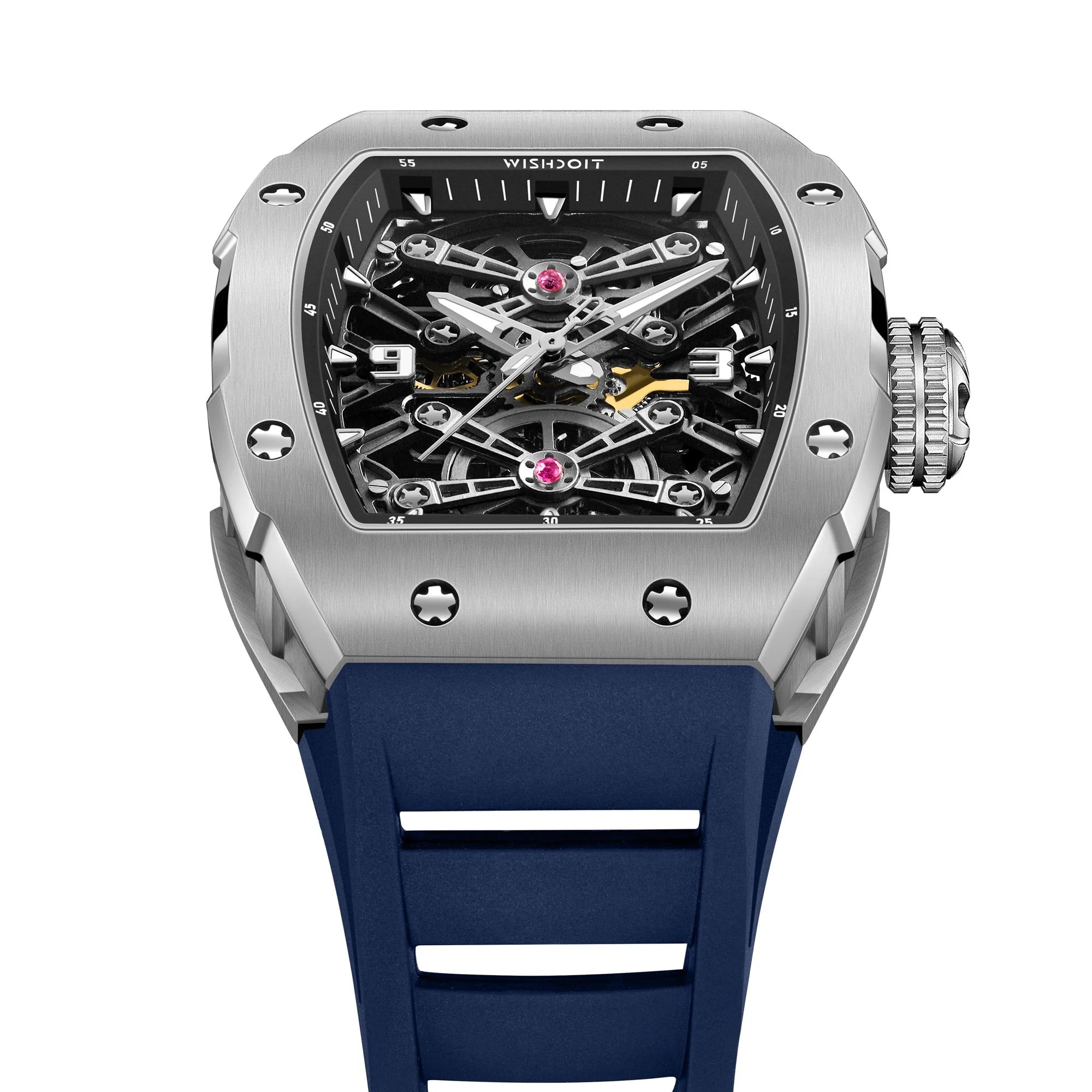 PIRATE | CAPTAIN KIDD-SILVERY WATCH (BLUE STRAP)
