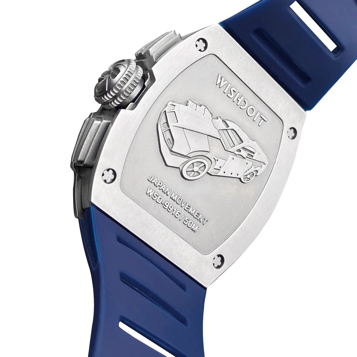 RACING | GT CHRONO-SILVERY WATCH (BLUE STRAP)