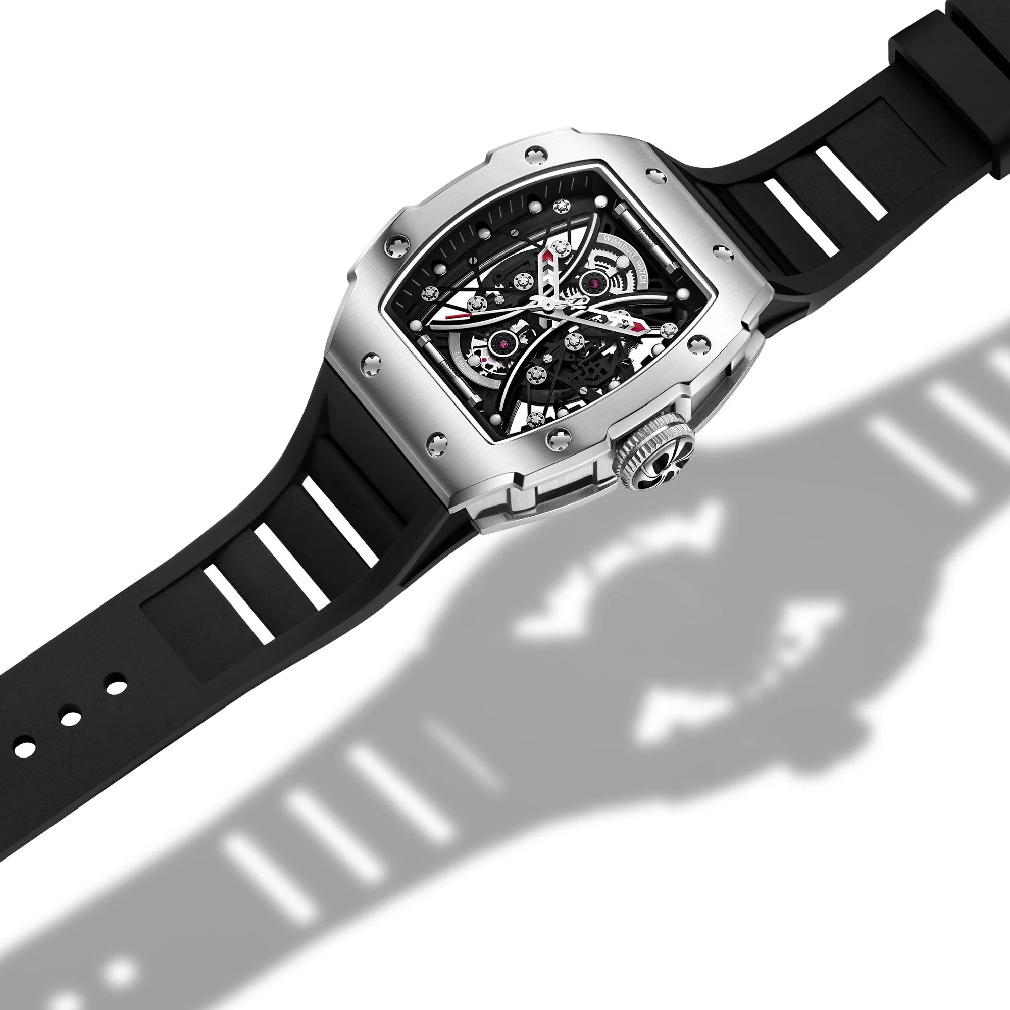 SKELETON | HOURGLASS-SILVERY WATCH