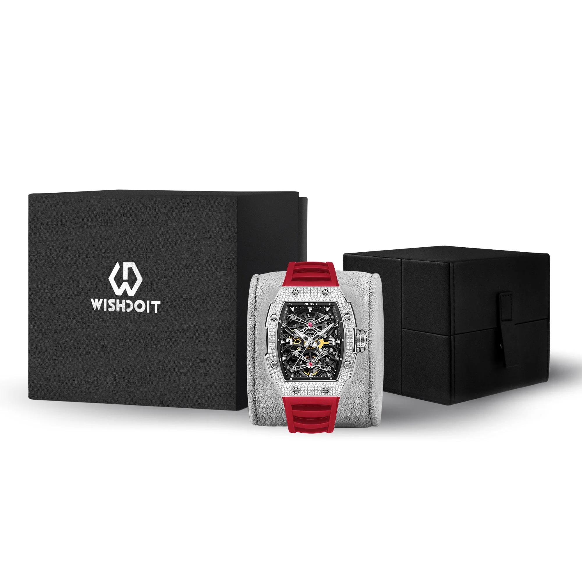 CUSTOMIZED CASE | CAPTAIN KIDD-SILVERY WATCH (RED STRAP)