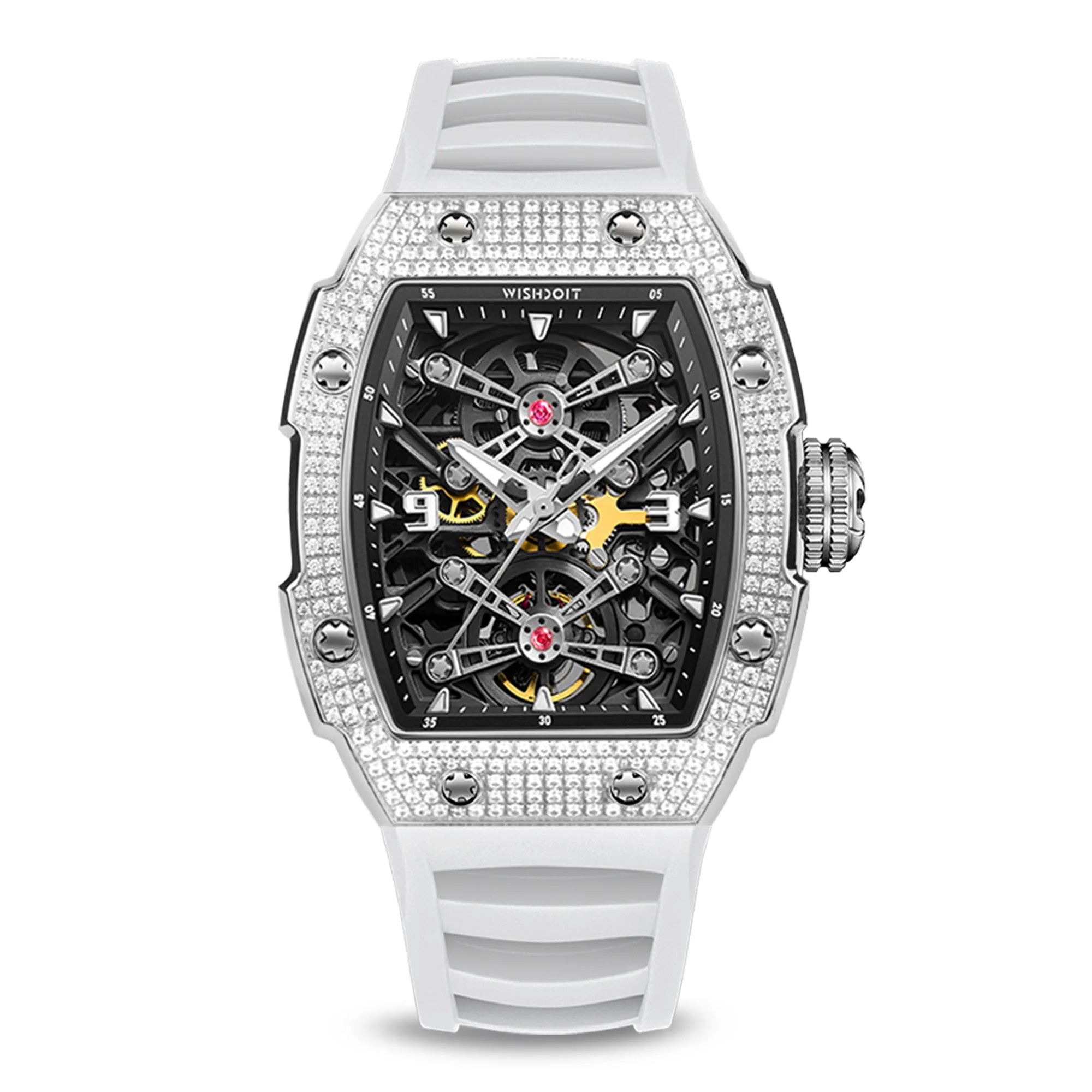 CUSTOMIZED CASE | CAPTAIN KIDD-SILVERY WATCH (WHITE STRAP)