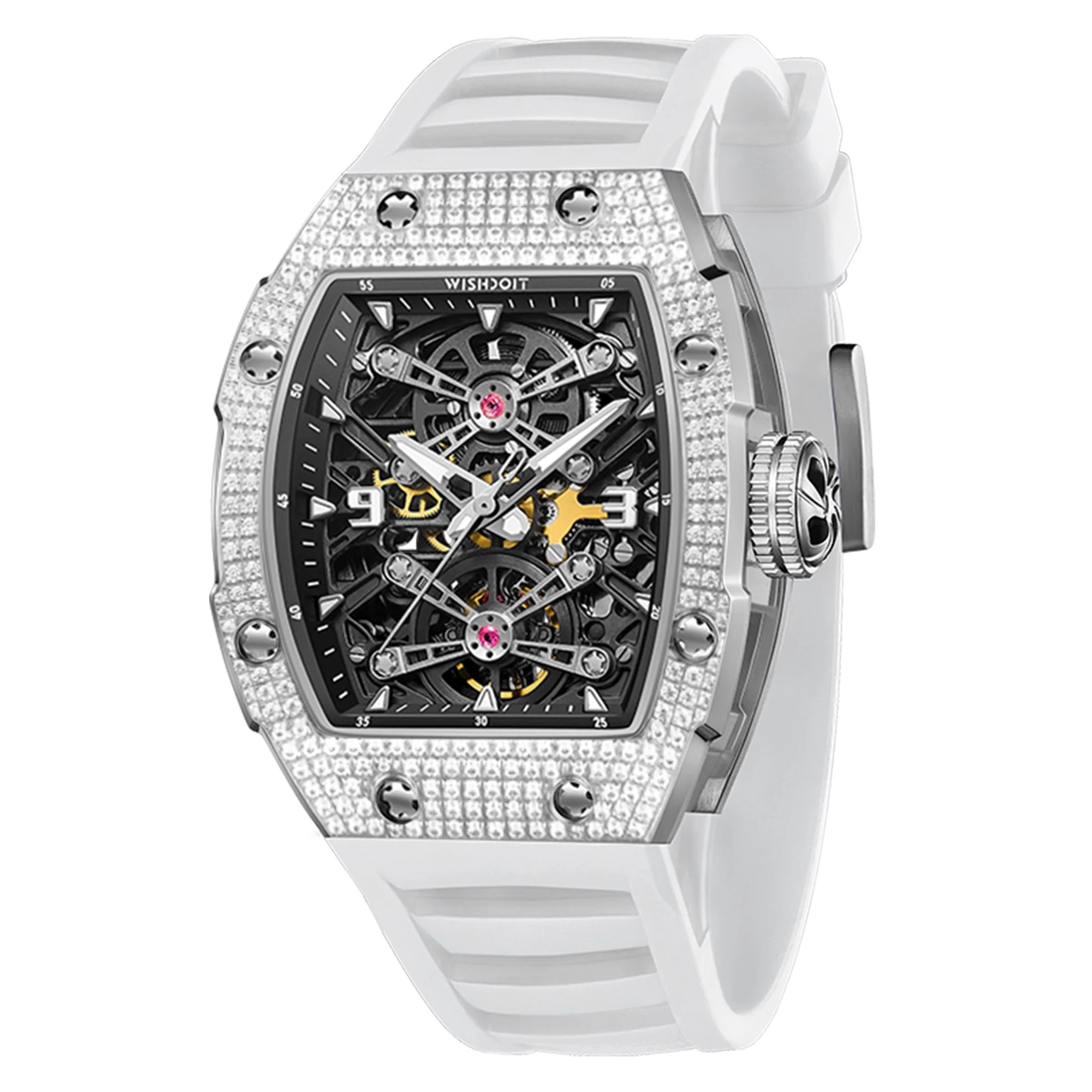 CUSTOMIZED CASE | CAPTAIN KIDD-SILVERY WATCH (WHITE STRAP)