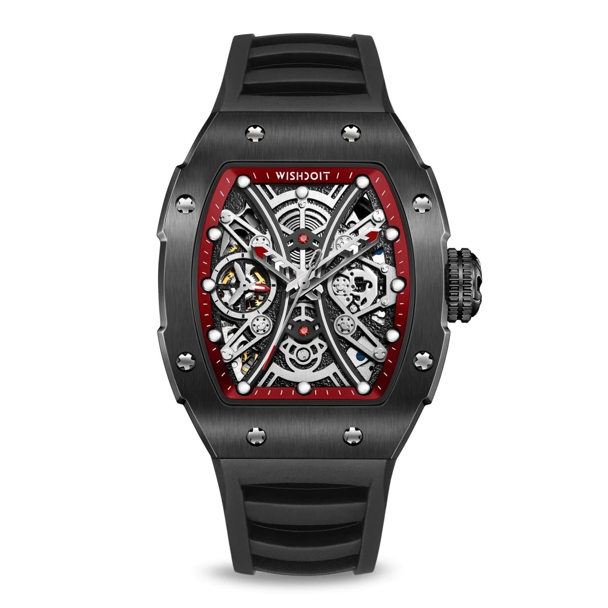 PIRATE | VIKING TOMAHAWK-RED WATCH-RED STRAP (NEW UPGRADE)