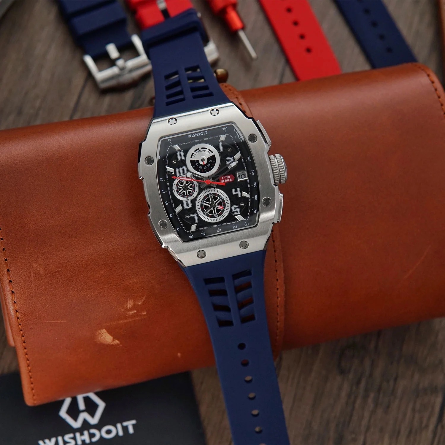 RACING | F-150 CHRONO-SILVERY WATCH (BLUE STRAP)