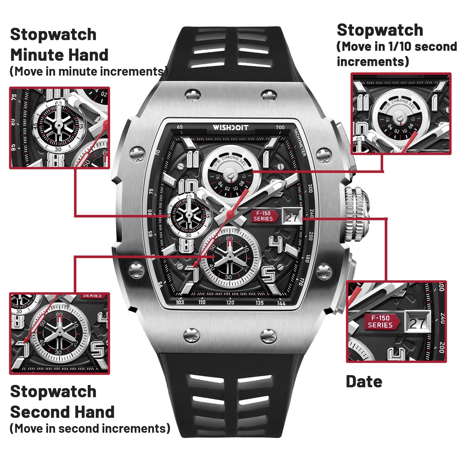 RACING | F-150 CHRONO-SILVERY WATCH