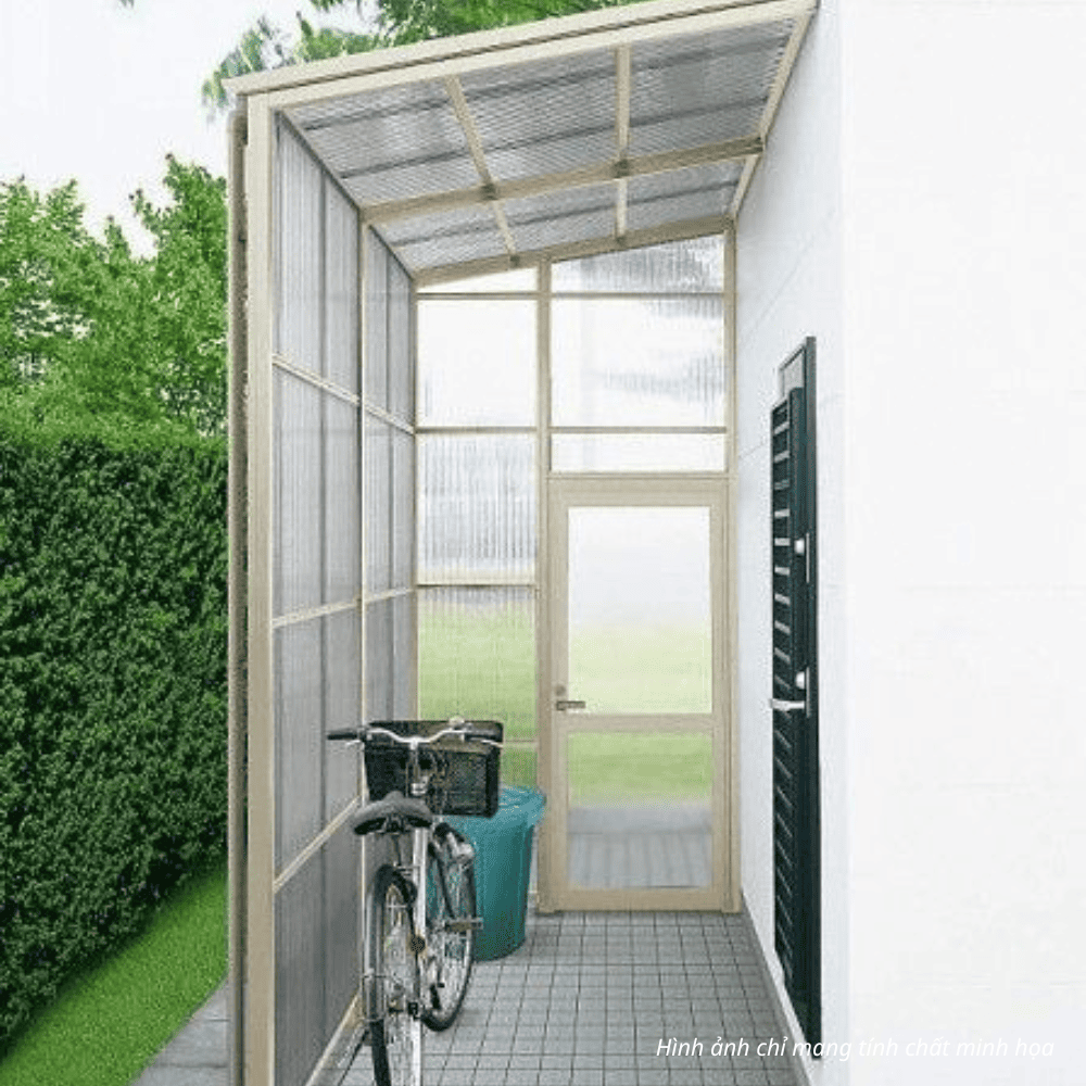 Tấm poly rỗng làm vách ngăn lấy sáng