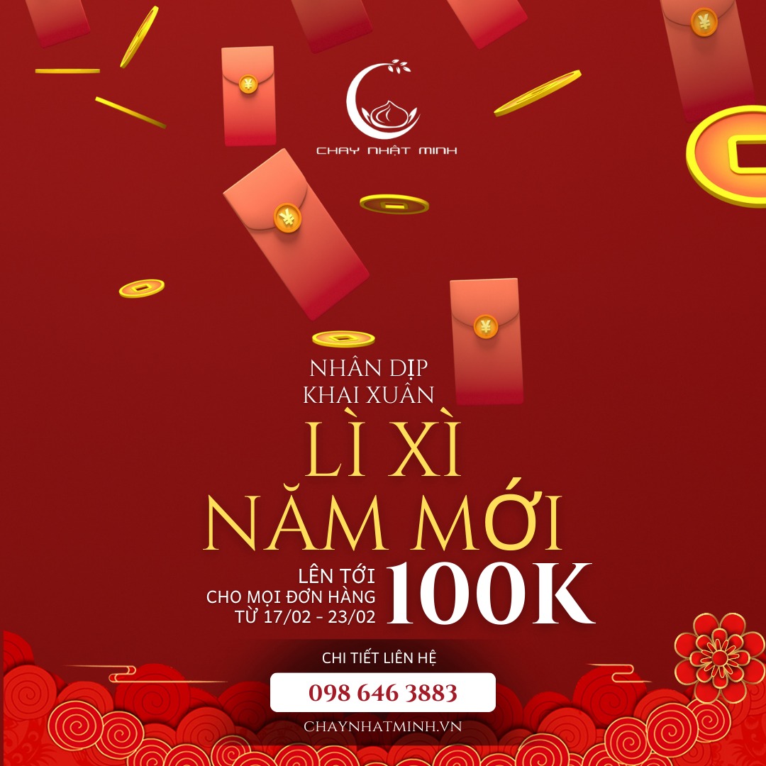 KHAI XUÂN: LÌ XÌ NĂM MỚI - LÊN TỚI 100K CHO MỌI ĐƠN HÀNG