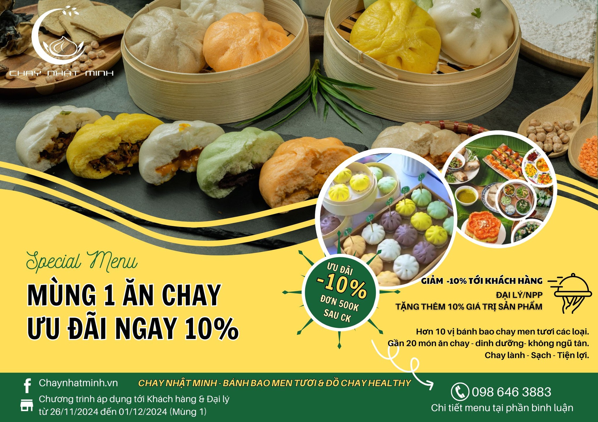 💥MÙNG 1 ĂN CHAY - ƯU ĐÃI NGAY -10%