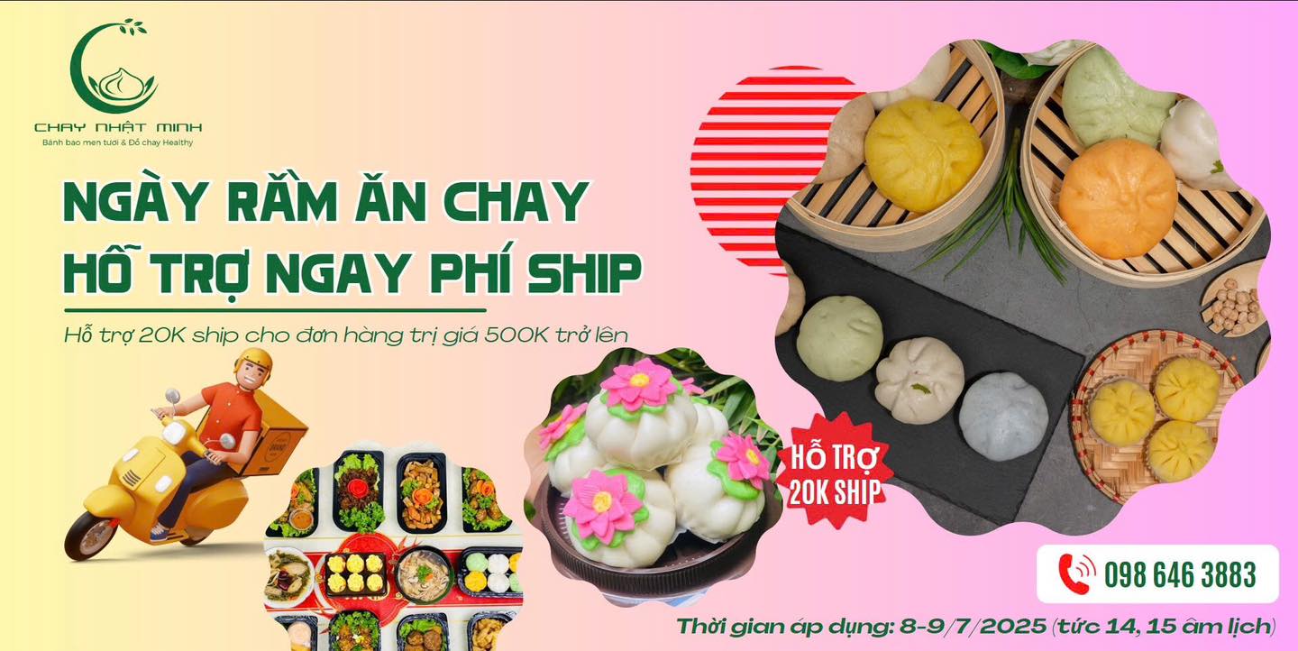 NGÀY RẰM ĂN CHAY - HỖ TRỢ NGAY TIỀN SHIP