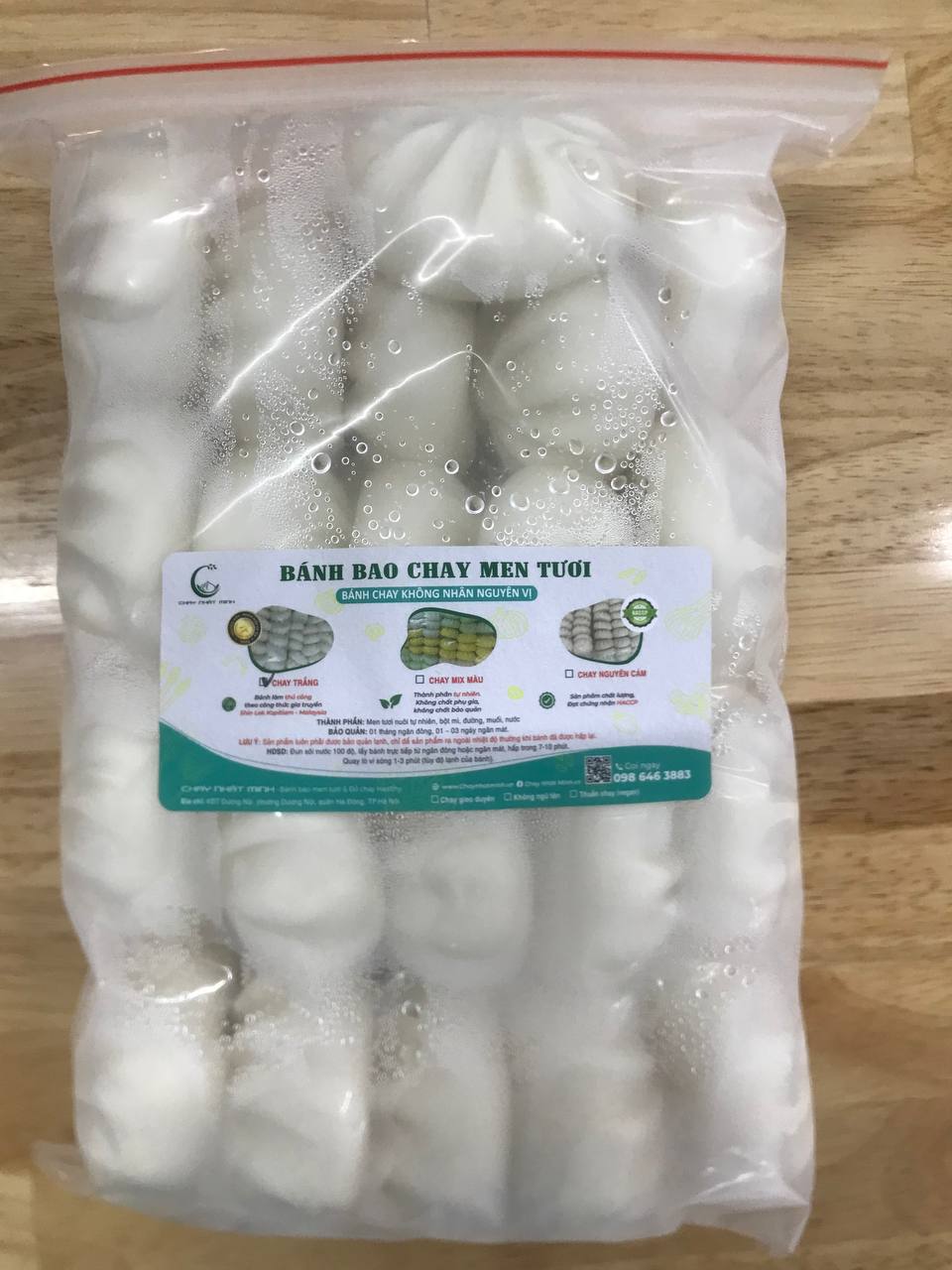 Chay không nhân trắng - gói 20c ~500gr