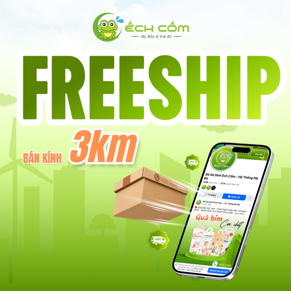 Freeship bán kính 3km