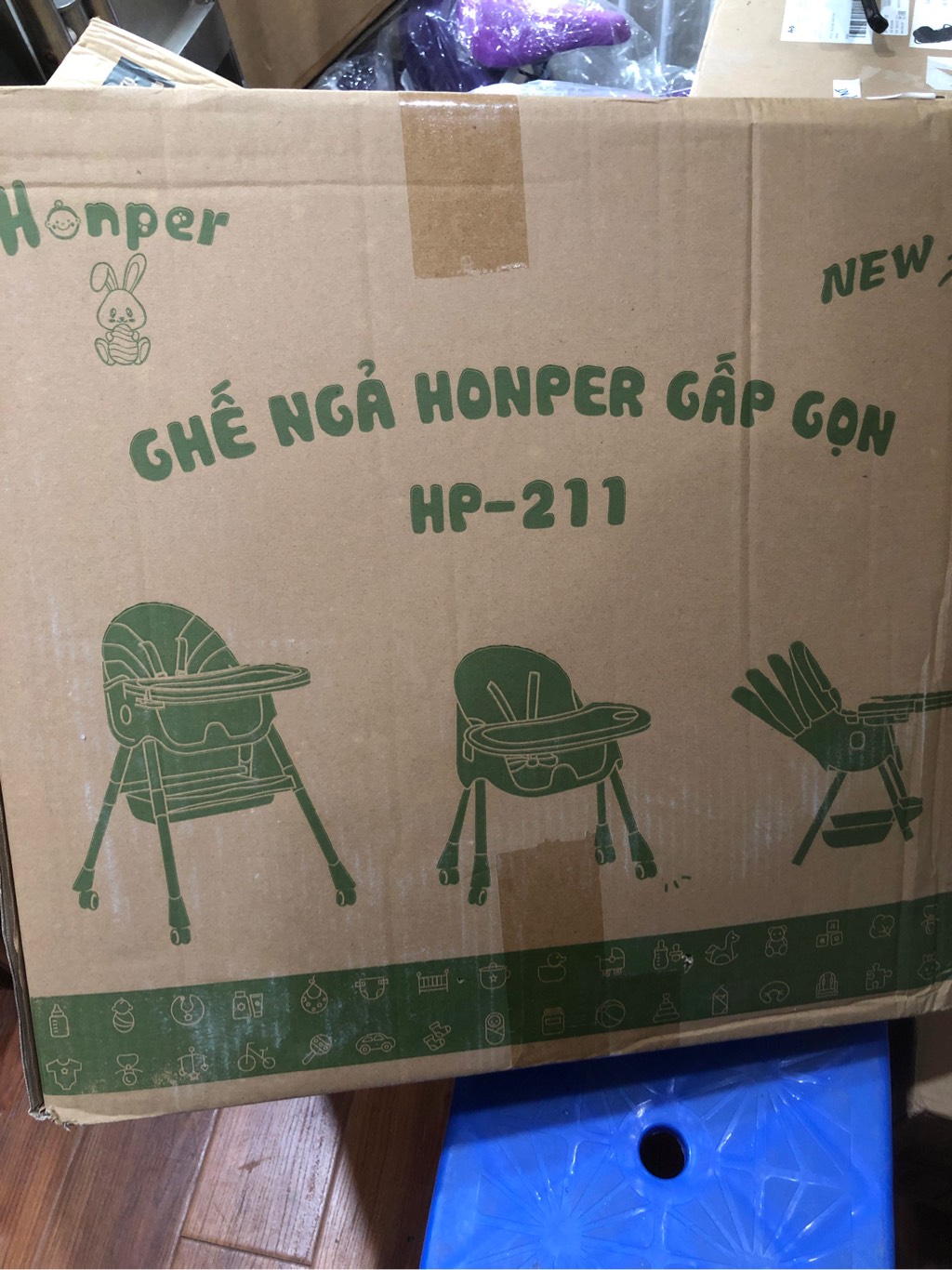 Ghế Ngả Honper Gấp Gọn Có bánh xe HP 211