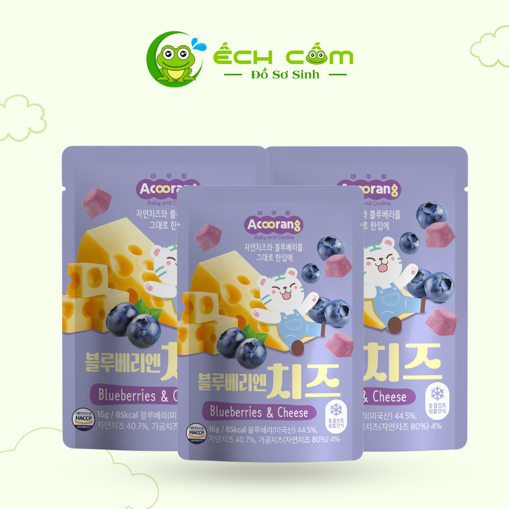 Phô mai sấy lạnh  Acoorang Vị Việt Quất